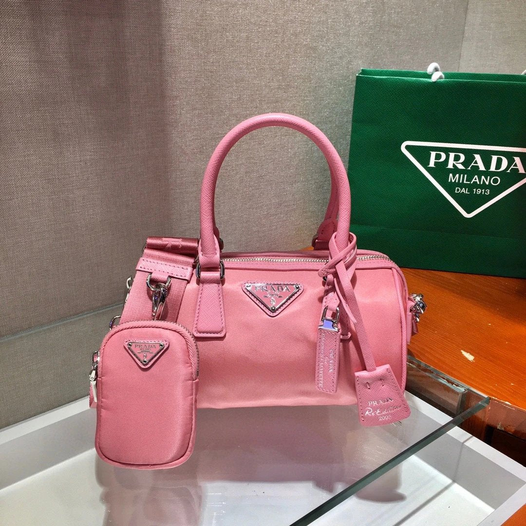 PRADA Bag Top version Latest mini Boston Small Pillow Bag Medieval Underarm Bag Flap Bag Handbag Shoulder Bag Crossbody Bag Women's Bag Women's Bag1BA846