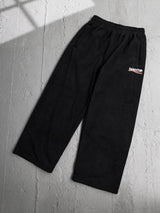 Balenciaga Sweatpants Matching Jacket Wave Cola Embroidered Fleece Cotton Jacket Set Casual Pants Versatile Thickened Straight Wide-leg Pants Sweatpants Sports Pants Long Pants Unisex24ss New Winter Products