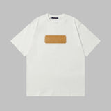 Louis Vuitton LV T-shirt Chest Letter Patch logo round Neck Short Sleeve25ss New Pure Cotton Unisex Style T T-shirt OS Loose Fit Base Shirt Top Half Sleeve T-Shirt