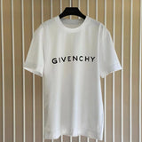 Givenchy T-shirt Top Version Counter Same Collection1Cotton Short Sleeve T T-shirt Men's and Women's Loose Bottoming Shirt2024New Summer