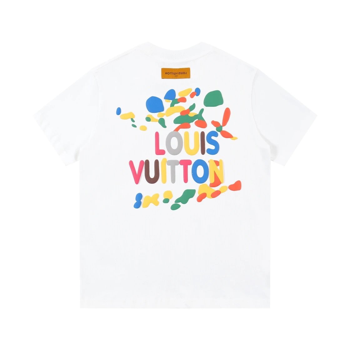 Louis Vuitton LV T-shirt Back foam in multiple colors logo round Neck Short Sleeve25ss New pure cotton T Unisex T-Shirt OS Loose Fit Base Shirt Top Half Sleeve T-Shirt