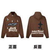 Broken Planet Market Hoodie American Fashion Brand Hip Hop Letters Printing plus Velvet Couple Models All-Match Hoodie-CY