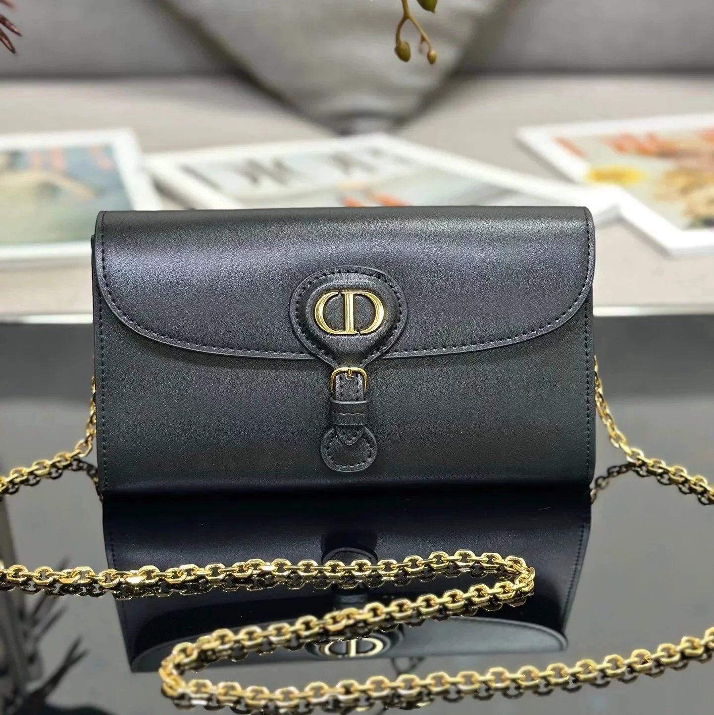 Dior Women's Bag Top version New BOBBYEAST-WEST Chain Bag Handbag Shoulder Bag Messenger Bag Handbag Clutch Women's Bag