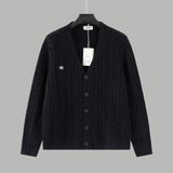 Celine Sweater Twist Knot Cardigan Sweater Unisex Outerwear Long Sleeve Soft Lazy Style OS Loose Fit Thickened Jacket for Versatile Casual Wear