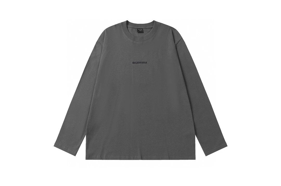 Balenciaga Hoodie Classic Letter Embroidery Crewneck Sweatshirt Long Sleeve Base Shirt Outerwear Trendy Unisex Sports Casual Loose Fit Versatile Autumn Winter New Arrival