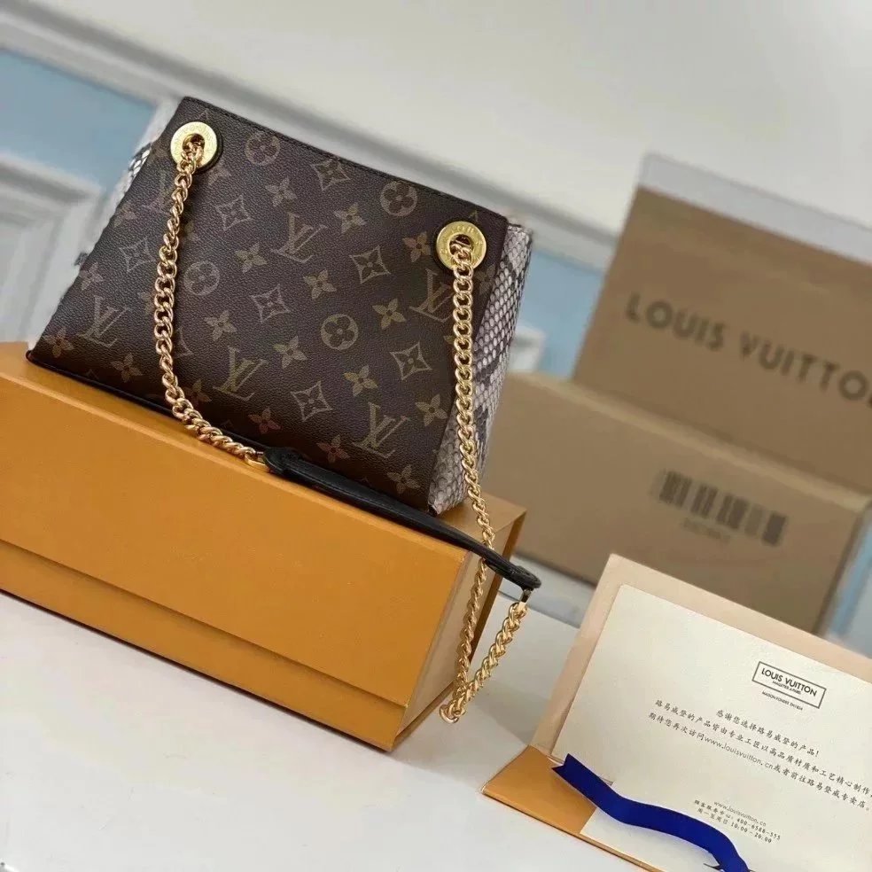 Louis Vuitton LV Women's Bag Top version Presbyopic Chain Bag Women's Shoulder Bag Clutch New Original Order43775SURENEBB Handbag4377643777
