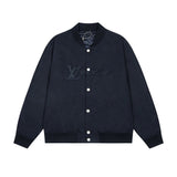 Louis Vuitton LV Jackets New Twill Logo Embroidered Pilot Jacket Coat Unisex Autumn Winter New Sports Casual Loose Versatile