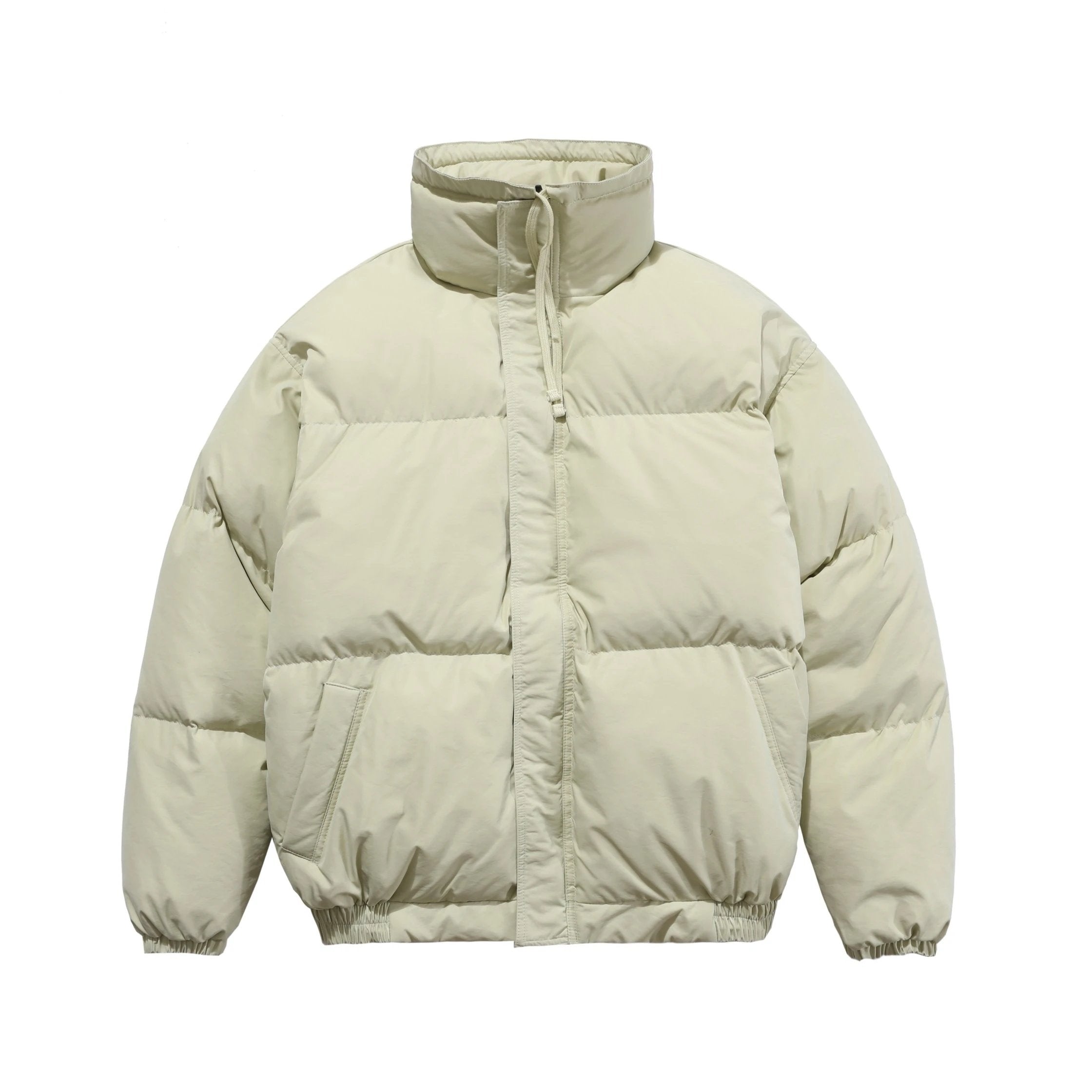 ESSENTIALS Down Jacket Top Version Double Line Warm Quilted Jacket Cotton-Padded Coat Men's and Women's Same Reflective Cotton-Padded Jacket down Cotton