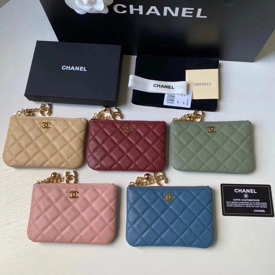 Chanel Wallet Top version 【Original Leather】Pendant Coin Purse Model Number A50168**Leather Hardware，Diamond Pattern.Original Order Quality Full Package！Size14*10*1.