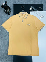 Burberry T-shirt Chest Plaid Embroidery logoPOLO Short Sleeve Turn-down Collar Shirt Unisex Summer Loose Fit T Business Commuter Short Sleeve Shirt Plus Size