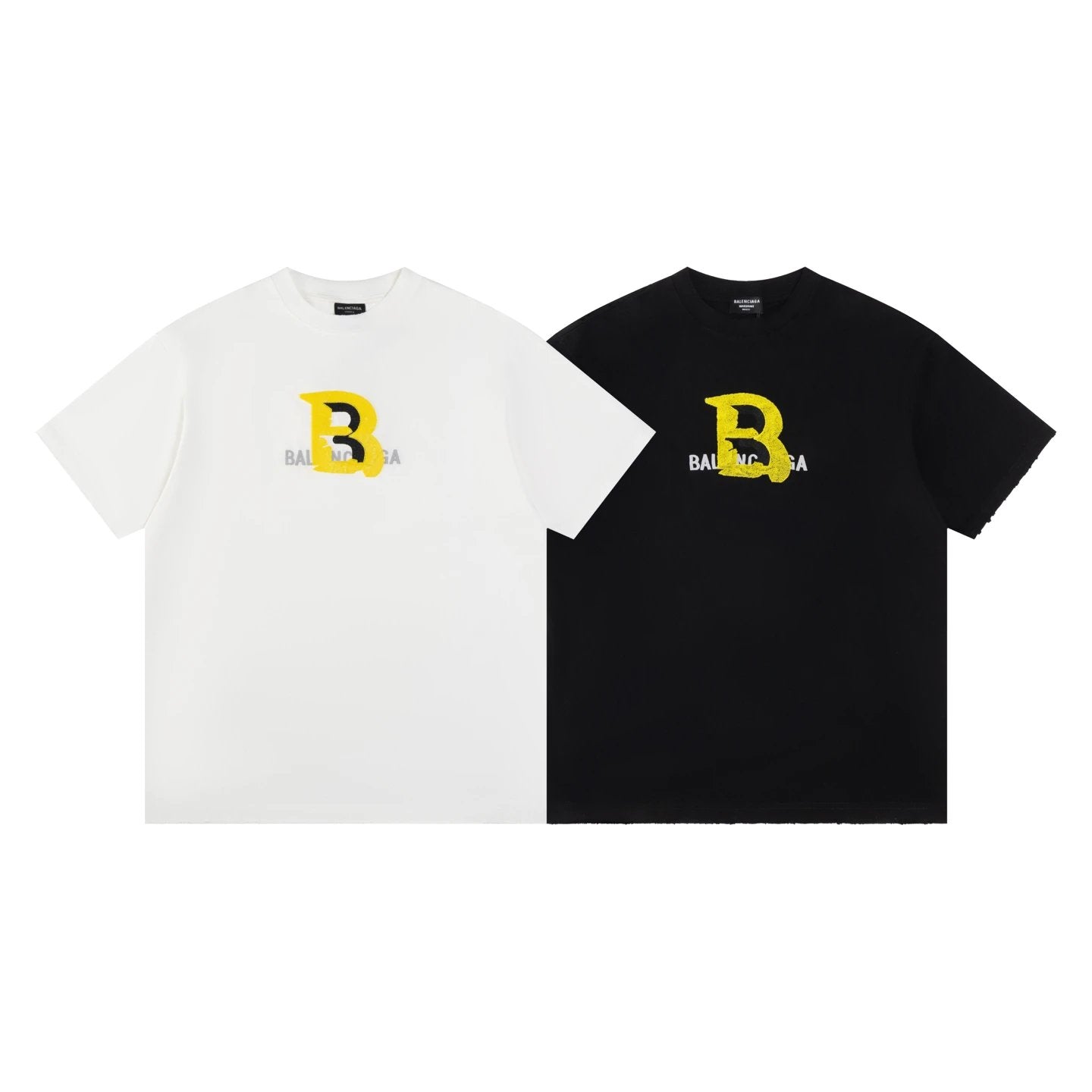 Balenciaga T-shirt Large chest B Letter Embroidery logo round Neck Short Sleeve25ss New Pure Cotton Unisex Style T T-shirt OS Loose Fit Base Shirt Top Half Sleeve T-Shirt