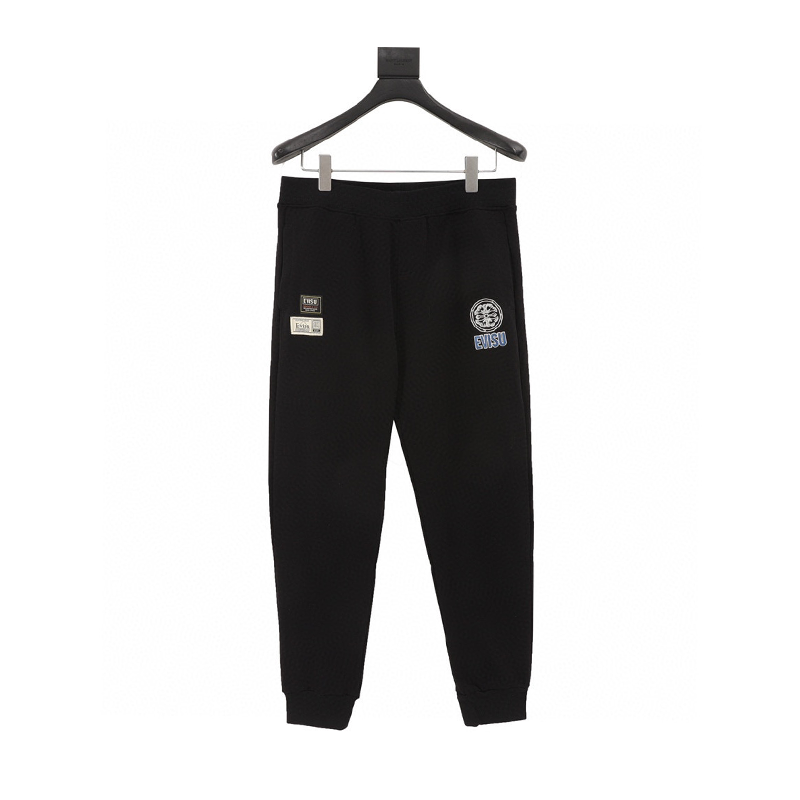 Evisu Sweatpants Camouflage Buddha Head Embroidered Sports Pants for Men and Women