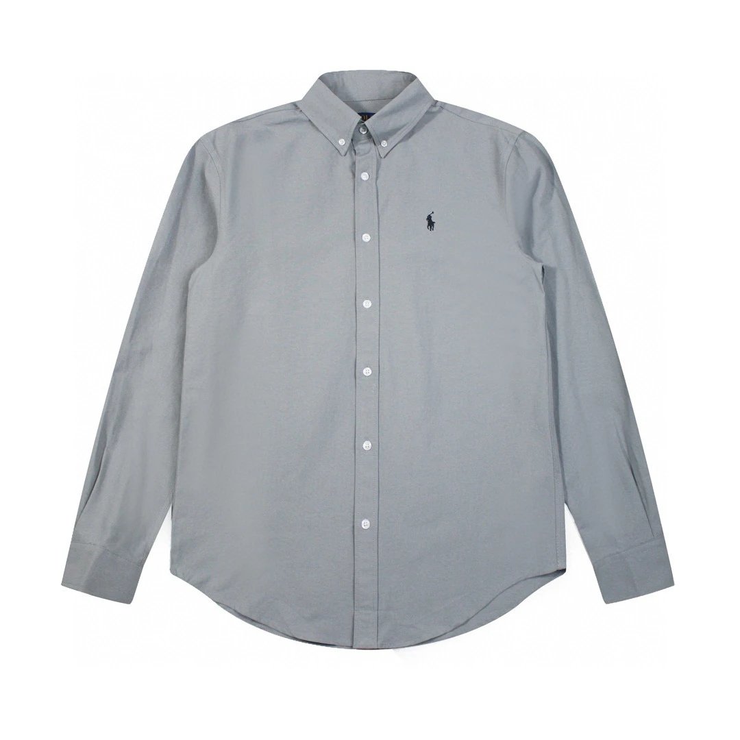 Ralph Lauren Shirt Top Version Standard Oxford Cloth Men's and Women's Same Classic Oxford Cloth Shirt Shirt