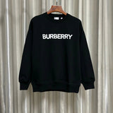 Burberry Hoodie Classic logo Printed Crewneck Sweatshirt Long Sleeve Base Shirt Outerwear Trendy Unisex Sports Casual Loose Fit Versatile New Autumn Winter Collection