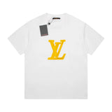Louis Vuitton LV T-shirt The chest has large protrusions logo Heat Transfer Round Neck Short Sleeve25ss New pure cotton T Unisex T-Shirt OS Loose Fit Base Shirt Top Half Sleeve T-Shirt