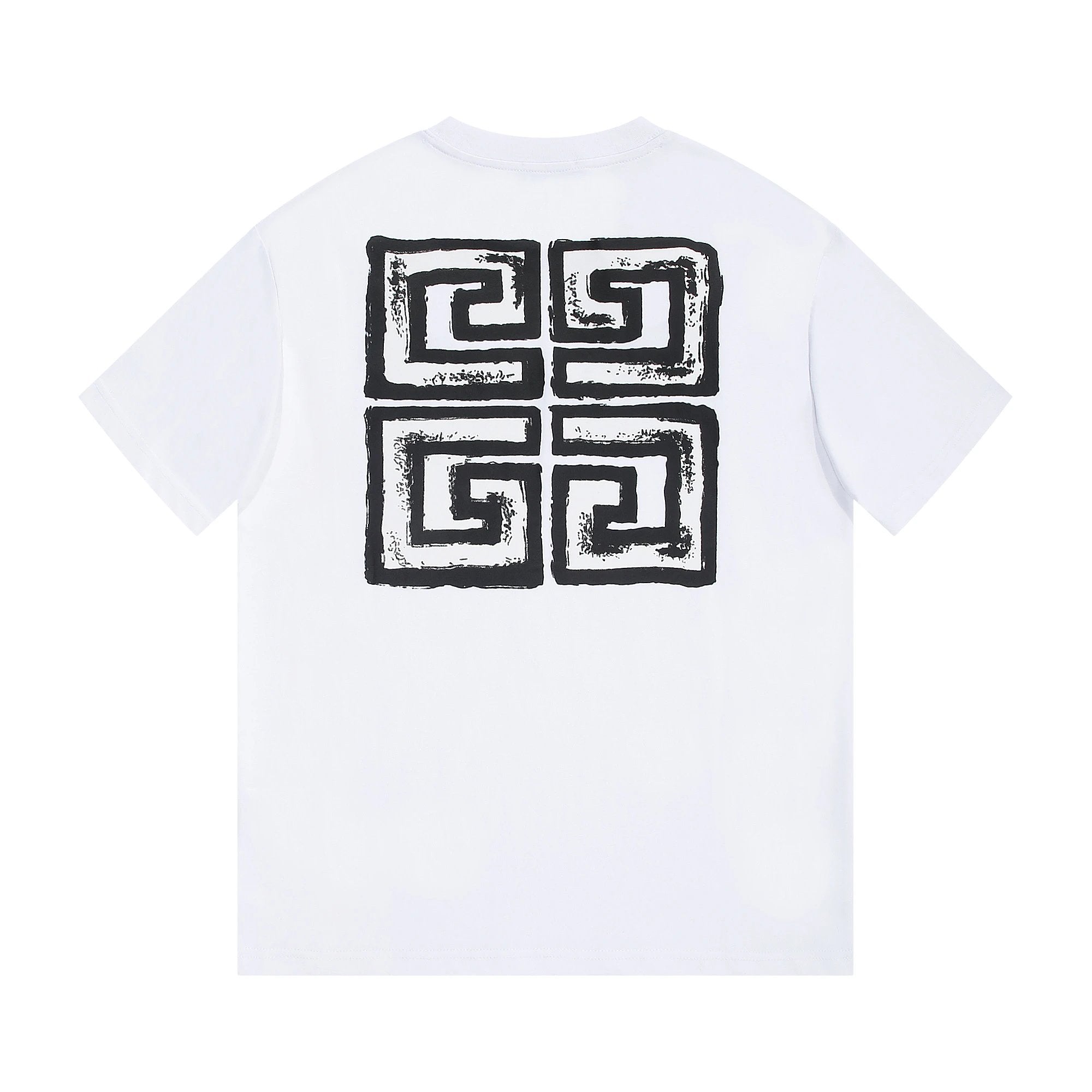 Givenchy T-shirt Front and back graffiti letter print logo round Neck Short Sleeve25ss New Pure Cotton Unisex Style T T-shirt OS Loose Fit Base Shirt Top Half Sleeve T-Shirt