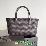 Bottega Veneta Women's Bag Top version 【Surrogate Shopping Edition】New Arrival MiniCabat Limited Mini Basket Tote Cabat Woven Bag Portable Shopping Basket Bag Woven Vegetable Basket New Woven Shopping Basket Bag Treasure Dish Jia Woven Oversized Shopping