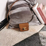 Celine women's bag Top version 【Kowloon Leather Original Leather】2022Spring New Super mini Triomphe Small Waste Bag11cmTriomphe Arc De Triomphe mini Earphone Bag Small Waste Bag2023New Color Cherry Blossom Pink New Women's Bag Shoulder Bag Messenger Bag S