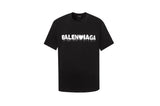 Balenciaga T-shirt Melted Letters on the Chest logo Round neck short-sleeve pure cotton T Unisex T-Shirt OS Loose Fit Base Shirt Summer New Casual Simple T-Shirt