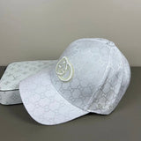 Gucci Hat Full Jacquard Print logo Baseball Cap Sunshade Sun Protection Duckbill Cap Slimming Face Curved Brim Versatile Large Head Circumference Sports Hat Unisex Couple Style