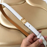 LOEWE Belt Top version Original Sample Women's Clothes Original Order Belt Width2.0cm Genuine Goods Quality Counter Full Set of Packaging Selected Imported First Layer Calfskin Leather Feel Comparable to Genuine Goods Boutique Letter Buckle Official Net S