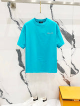 Balmain T-shirt Front and back brand letter embroidery logo round Neck Short Sleeve25ss New pure cotton T Unisex T-Shirt OS Drop Shoulder Loose Fit Base Shirt Top T-Shirt Short Sleeve