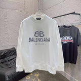 Balenciaga Hoodie Personalized Letters logo Printed Crewneck Sweatshirt Casual Loose Fit Pure Cotton Terry Sportswear Os Unisex Fit Top24ss Autumn and Winter New Products