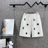 Burberry Shorts Flocking TB Letter Printing logo Five-point Shorts25ss New Drawstring Casual Summer Pants5Two-in-One Casual Sweatpants for Men and Women, Pure Cotton Joggers