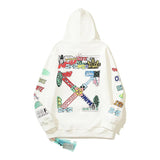 OFF-White Hoodie Cotton Terry Pullover Hoodie Loose Sweater-CY