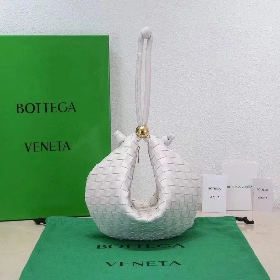 Bottega Veneta Women's Bag Top version 【Version Original Leather】Free Counter Packaging2022New TurnBagBottegaVeneta Golden ball jodie Underarm bag hobo Bag Ingot Bag Golden Balls Adjustable Buckle Brand New Woven Bag Women's Bag Golden Balls Bag Metal Bea