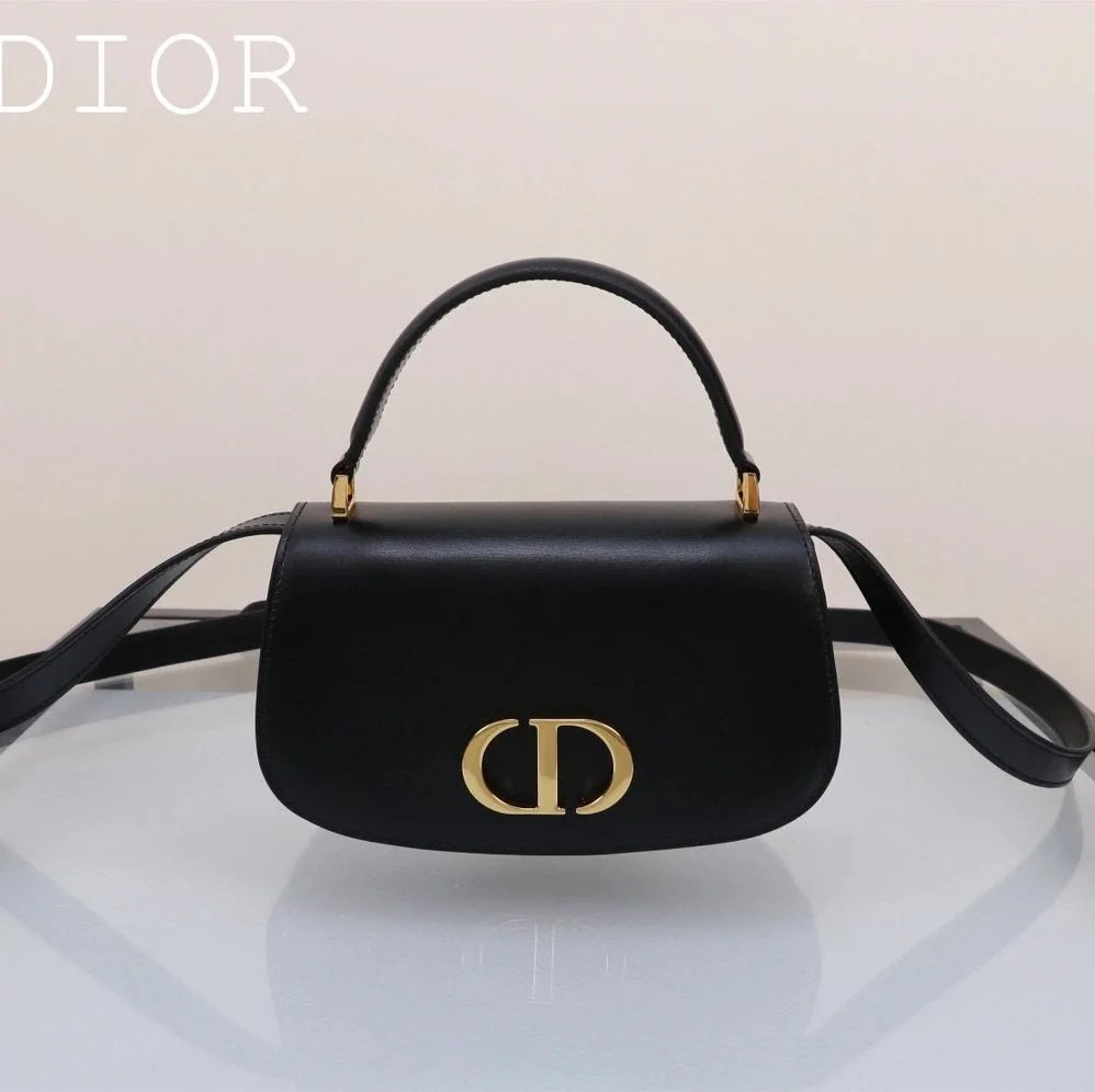 Dior Women's Bag Top version 【Treasure Item】24New30MontaigneAvenue Series Montian Cowhide Handbag Shoulder Messenger Bag Women's Bag