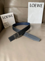 LOEWE Belt Top version Belt Genuine Cattlehide Leather Surface Original Single Original Single Double-Sided First Layer Original Cowhide4.0Men's Leather Belt Man's Belt Men's Belt Business Casual Pants Belt Men's Business Casual Belt Belt Men's High-End B