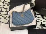 Chanel Women's Bag Top version 【Surrogate Shopping Edition】23K New hobo Underarm Bag Women's Bag19bag Series Underarm Bag Vintage Crumpled Cowhide Leather Single-Shoulder Bag19hobo Underarm Bag New Bags AP3647AS4422
