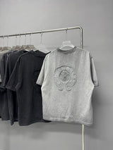 Chrome Hearts T-shirt Heavy Craft Horseshoe Vintage Hardware logo round Neck Short Sleeve25ss New pure cotton T Unisex T-Shirt OS Loose Fit Base Shirt Top Half Sleeve T-Shirt