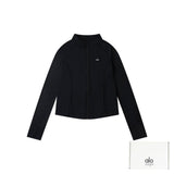 Alo Yoga Jackets Chest Letter Embroidery logo Short Coat25ss Spring Summer New Towel Embroidery American Letter Women's Street Jacket