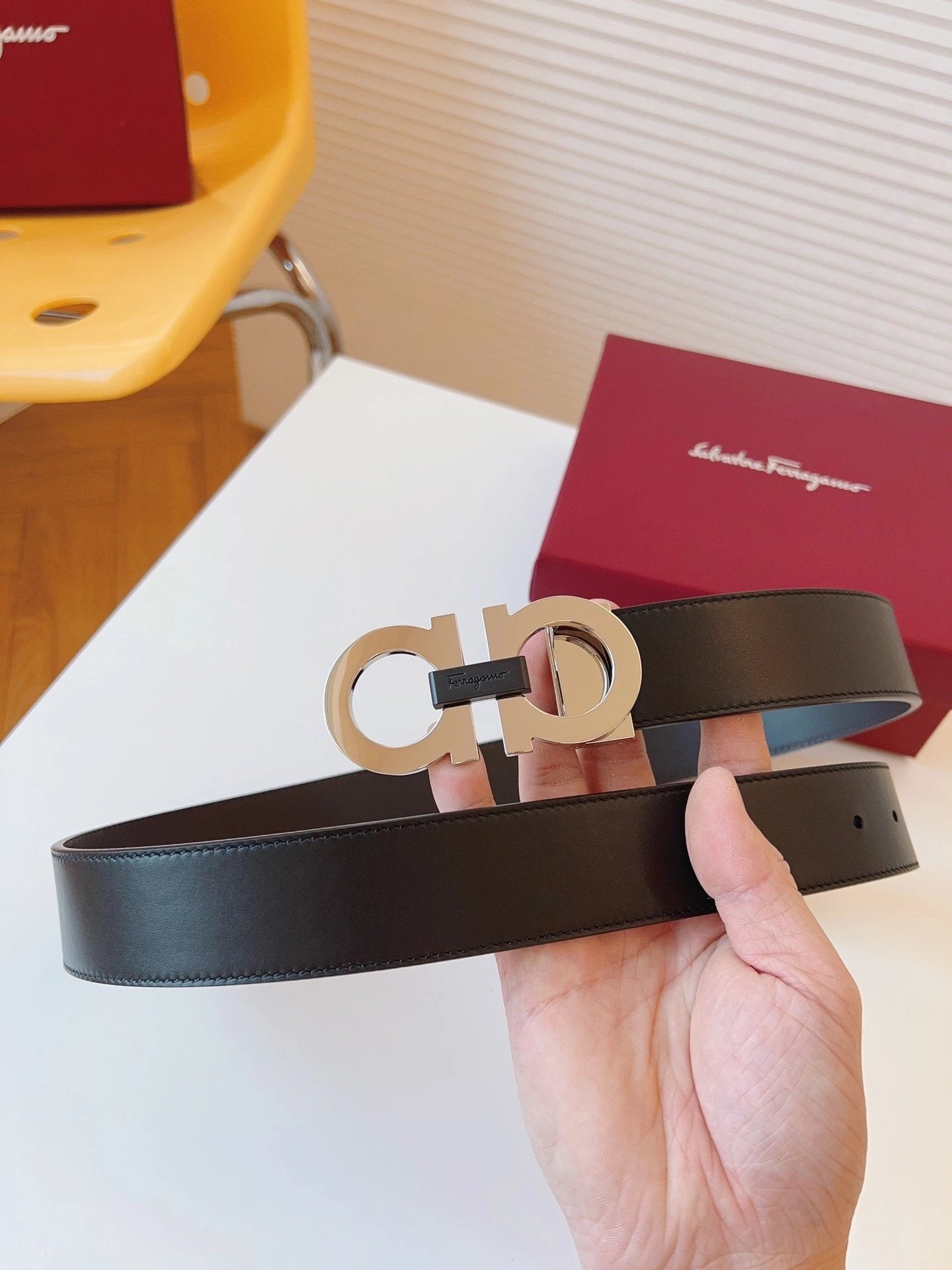 Ferragamo Belt Top version 【Full Package】Belt Width for Men and Women3.5cm Horoscope Buckle with Chip nfc Anti-Counterfeiting Quality Counter Full Set Packaging Italian Double-Sided Cowhide Matching Boutique Brass Buckle Length Can Be Cut by Yourself Coun