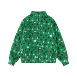 Louis Vuitton LV Jackets 24FW Stand Collar Plush Jacquard Zipper Jacket Coat Unisex Autumn Winter New Sports Casual Loose Versatile