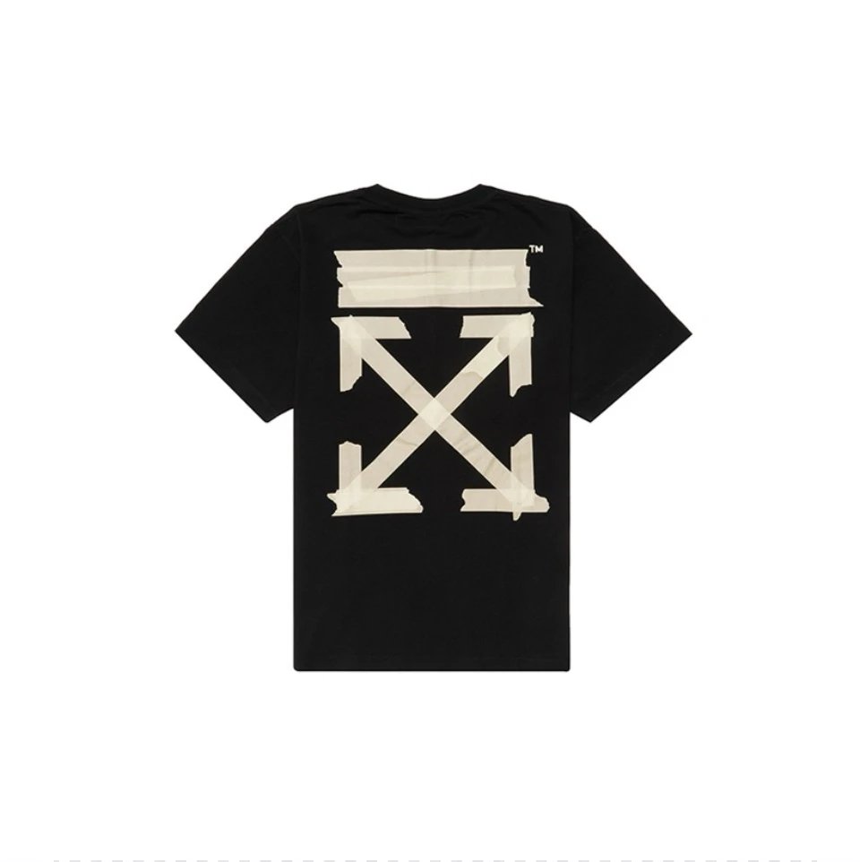 OFF-White T-shirt Top Version Counter Same Style Cotton Short Sleeve T T-shirt Men's and Women's Loose Summer Base Casual Half Sleeve