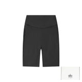 Alo Yoga Yoga Pants Front Body 3D Reflective logo Yoga Shorts Five-Point Shorts25ss New Drawstring Casual5Two-Piece Casual Sweatpants Summer Pants for Women Pure Cotton Sweatpants