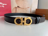 Ferragamo Belt Top version 【Full Package】Belt Width for Men and Women3.5cm with Chip nfc Anti-Counterfeiting Quality Counter Full Set Packaging Italian Double-Sided Cowhide Matching Boutique Brass Buckle Length Can Be Cut by Yourself Counter Belt Fashion