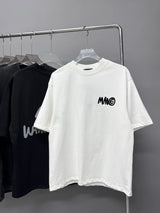 Maison Margiela T-shirt Thick Silicone Flocked Crew Neck Short Sleeve25ss New Pure Cotton Unisex Style T T-shirt OS Loose Fit Base Shirt Half Sleeve T-Shirt Top Half Sleeve