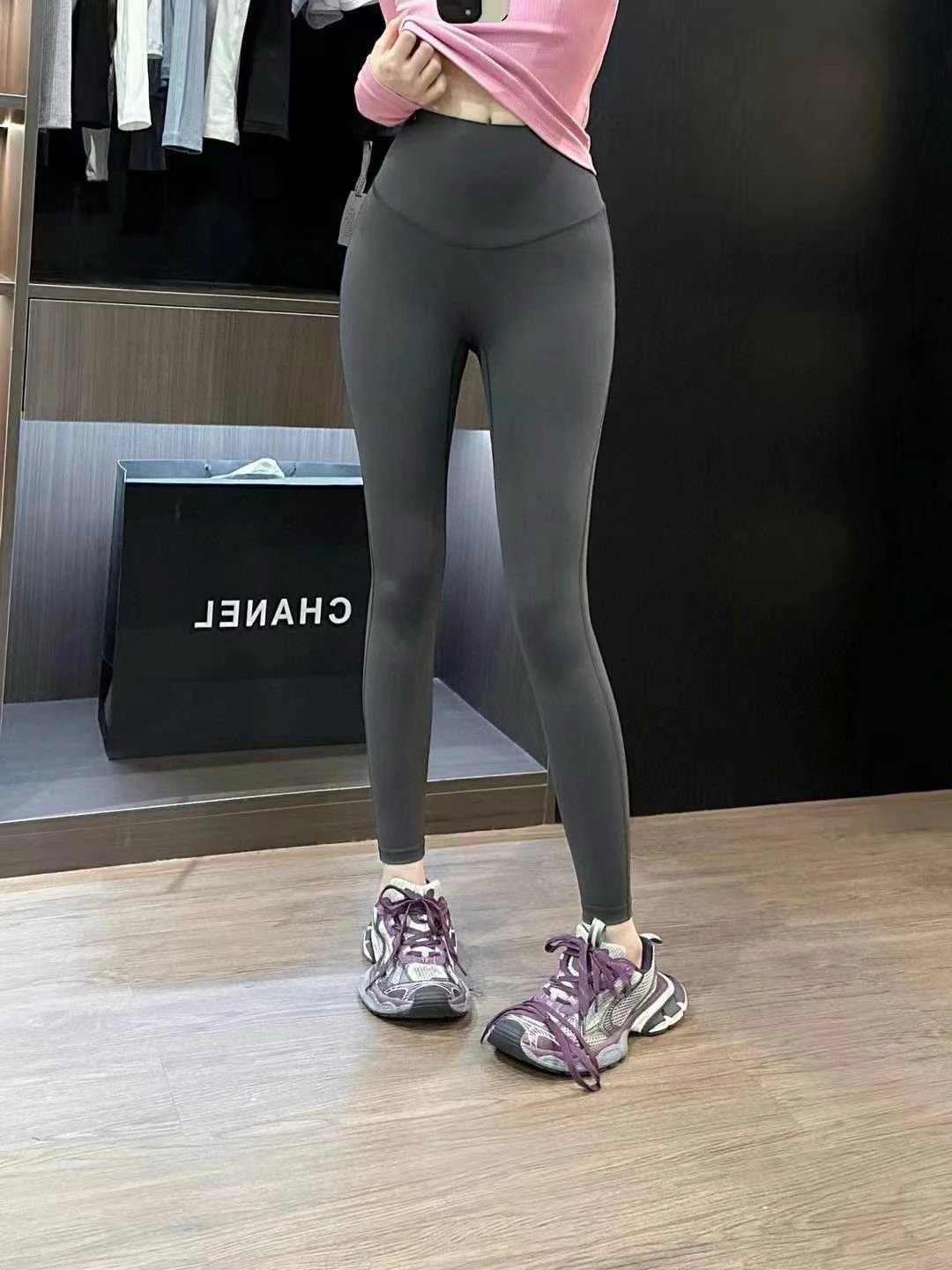 Alo Yoga Yoga Pants Back Small Logo Print logo Cuffed Sweatpants25ss Spring Summer New Women's Cotton Sweatpants Loose Fit Drawstring Plus Size Casual Pants