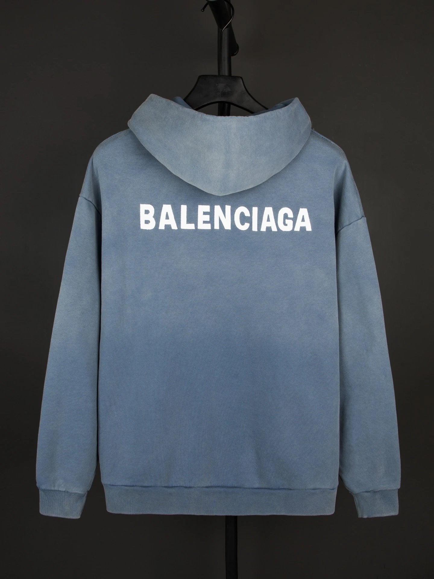 Balenciaga Hoodie English Letters logo Front and Back Embroidered Hoodie Casual Loose Fit Pure Cotton Pullover Sweatshirt Os Versatile Inner Layer Top Unisex24ss Autumn and Winter New Products