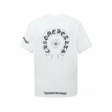 Chrome Hearts T-shirt Front Patch Embroidery Large logo round Neck Short Sleeve25ss New Pure Cotton Unisex Style T T-shirt OS Loose Fit Base Shirt Short Sleeve T-Shirt Top