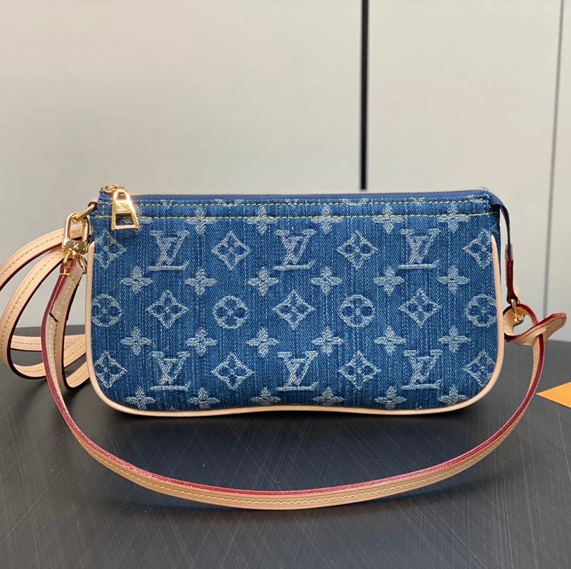 Louis Vuitton LV Women's Bag Top version Mid-Ancient Presbyopic Mahjong Bag Zipper Style Small Shoulder Bag Underarm Bag Coin Purse Hand Bag Handbag Shoulder Bag Messenger Bag Women's Bag Women's Bag M40712M82766M80349M58009New Purple Printing Matcha Gree