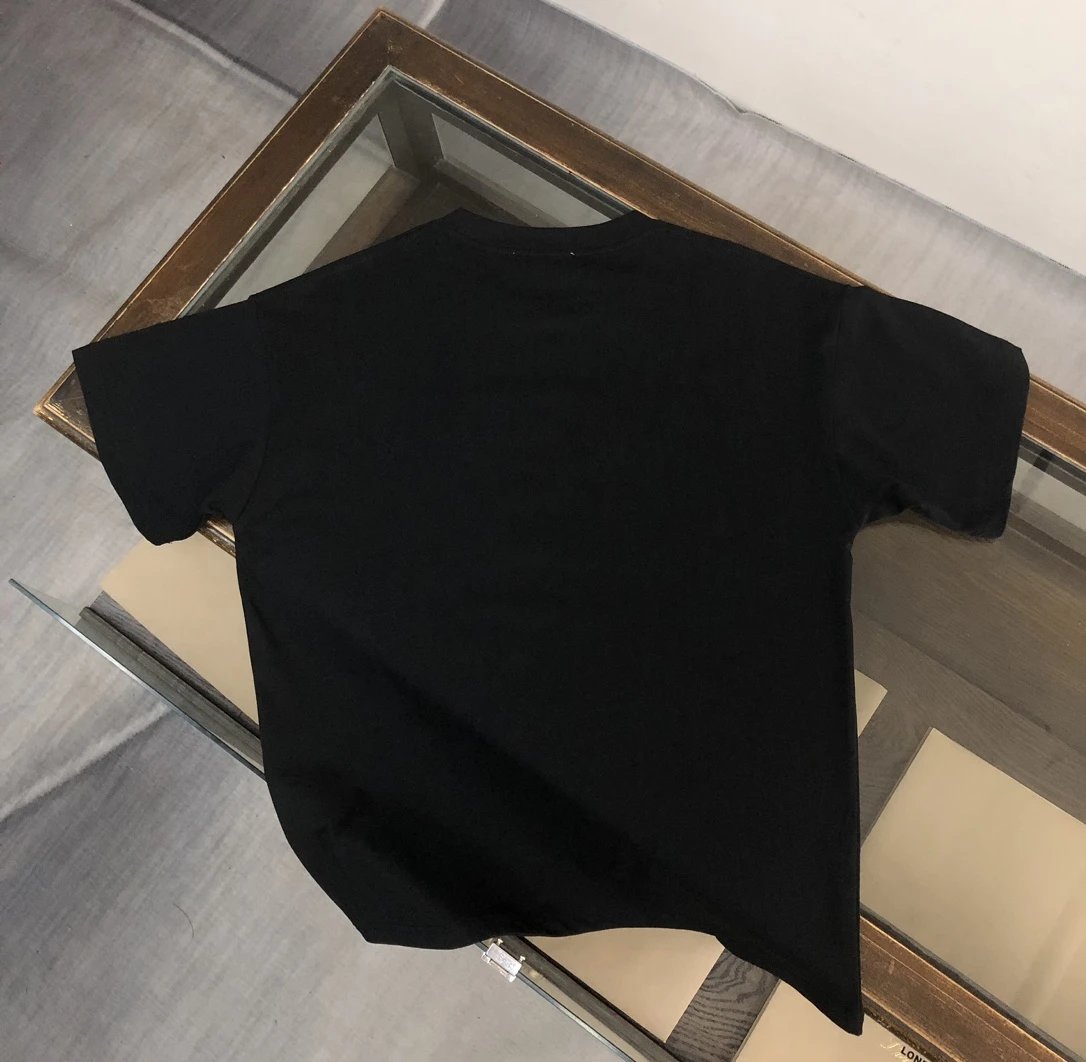 PRADA T-shirt Fully covered3D Hidden Pattern Embossed 3D Relief logo round Neck Short Sleeve25ss New pure cotton T Unisex T-Shirt OS Loose Fit Base Shirt Top Half Sleeve T-Shirt