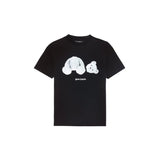 Palm Angels T-shirt Top Version Couple's Black Cotton Broken Bear Printed Loose T T-shirt Short Sleeve