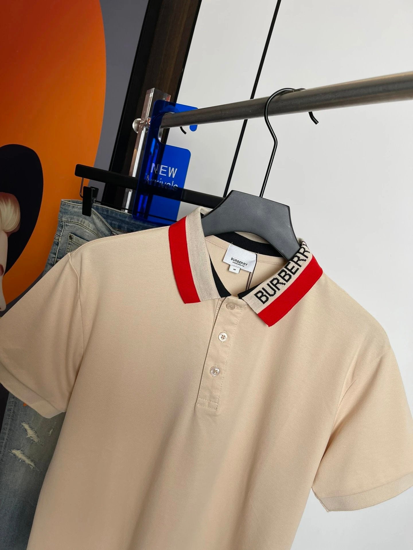 Burberry T-shirt Classic POLO Short Sleeve Turn-down Collar Shirt Unisex Summer Solid Color Loose Fit T Business Commuter Short Sleeve Shirt Plus Size