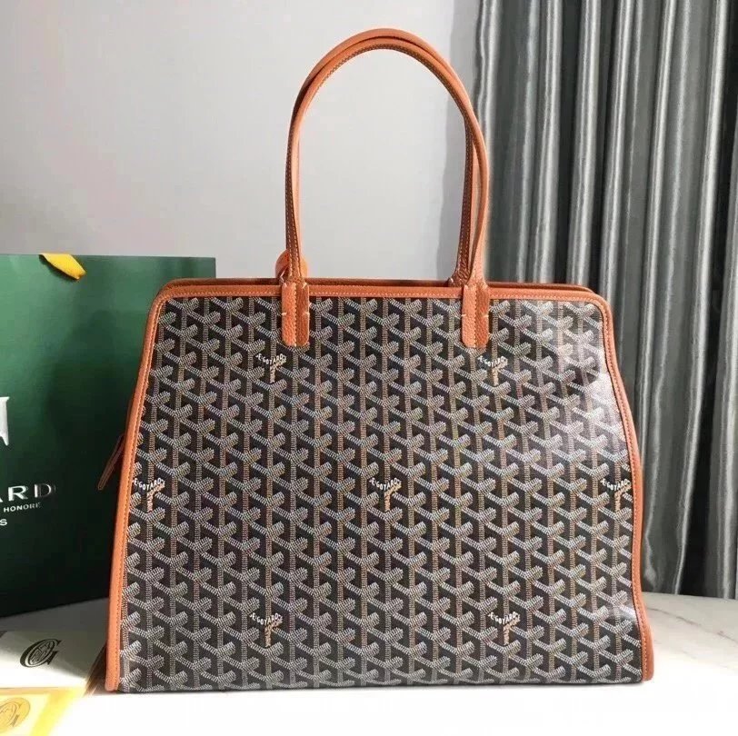 Goyard Bag Top version 【Version】Gojia New Product Hardy Small Size Commuter Bag Brand New Version Shopping Bag Women's Briefcase Mummy Bag Elegant DE Tote Tote Bag Large Capacity Women's Bag