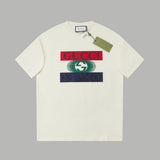 Gucci T-shirt Classic red and green G Wow Glue Thick Board Round Neck Short Sleeve25ss New pure cotton T Unisex T-Shirt OS Loose Fit Base Shirt Top Half Sleeve T-Shirt